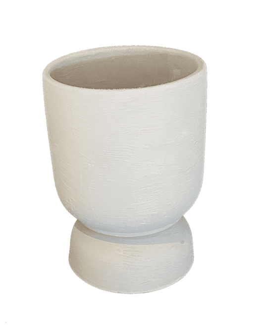 painted terracotta hourglass pot - Always Greener