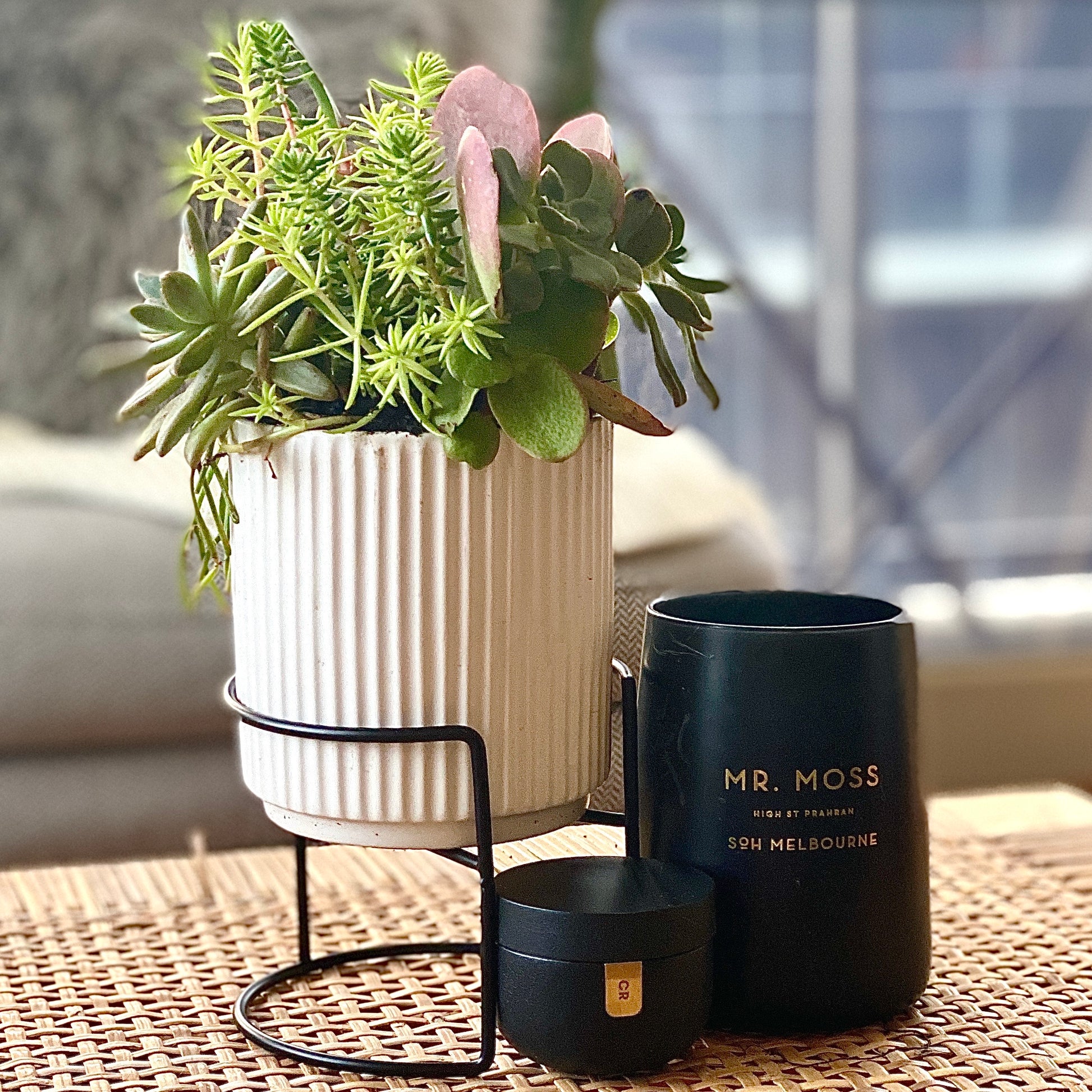 Metal Desk Pot Stand - Le Botanist
